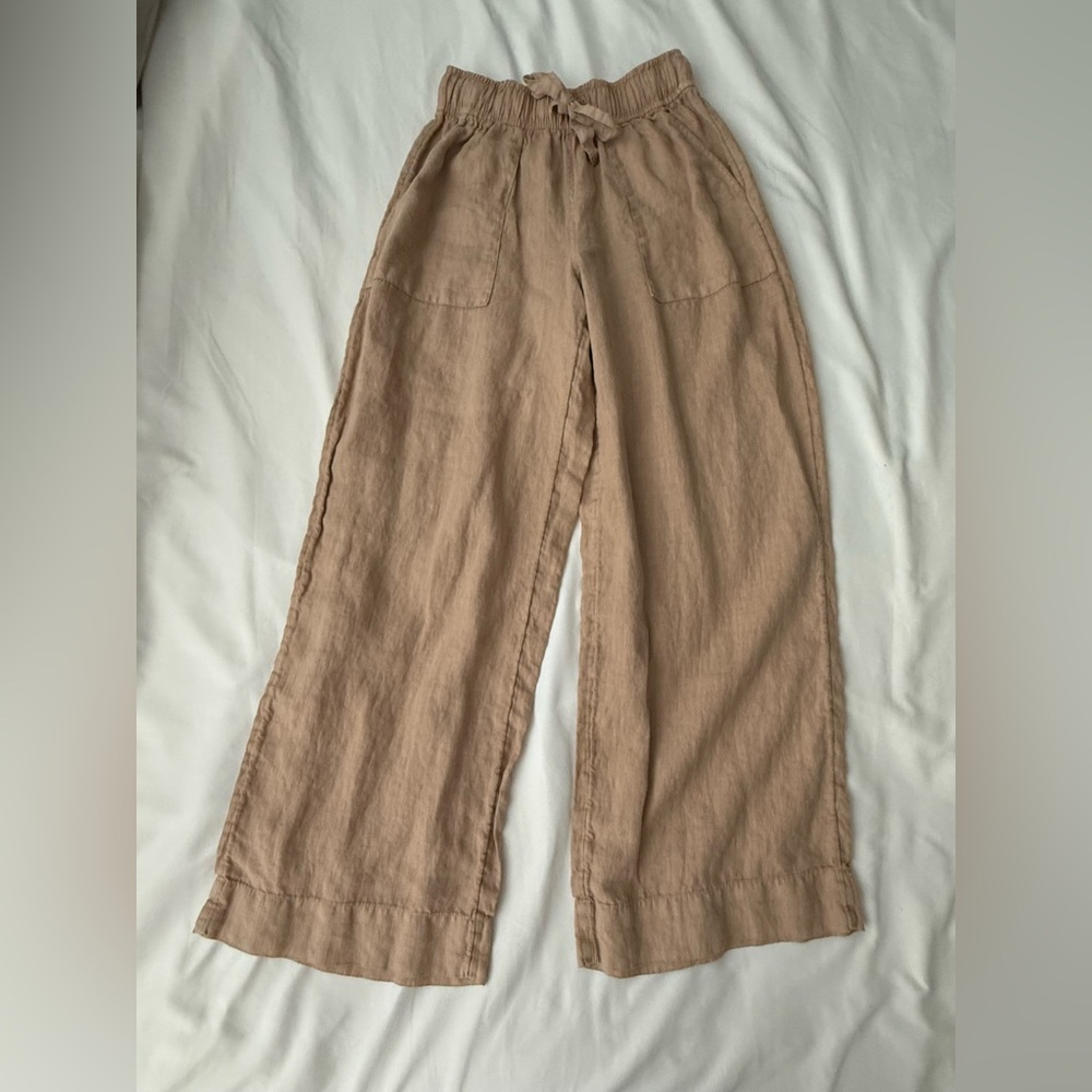 Joie Beige 100% Linen Pants